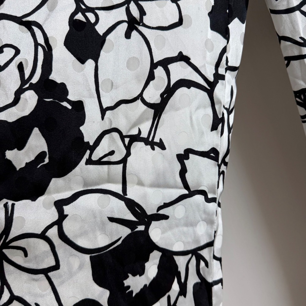 Ronny Kobo Printed Black and White Print Trousers Size 6 - Picture 14 of 16